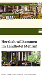 Mobile Screenshot of landhotel-mehrin.de